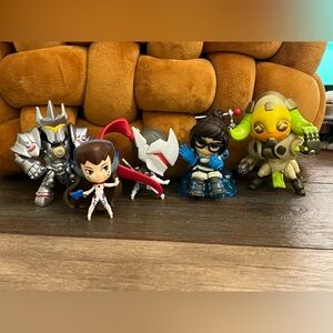 Funko Mystery Mini Overwatch Figure 2.5 Inches from Blind Box, Lot of 5